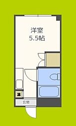パシフィック新今宮 ワンルームの間取図画像