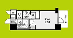 エスリード大阪NEXUS 1Kの間取図画像