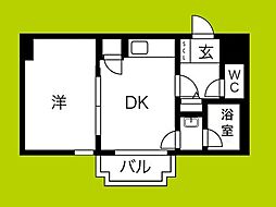 SAKAI-BM南堀江 1DKの間取図画像