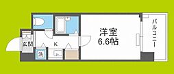 エスティライフ難波西 1Kの間取図画像