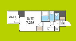 WORVE大阪本町 1Kの間取図画像