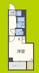 TATディナスティ西本町 ワンルームの間取図画像