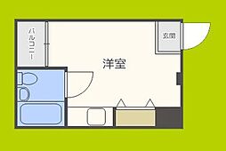 プレアール駒川 ワンルームの間取図画像