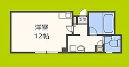 クレアジオーネ中之島西 ワンルームの間取図画像