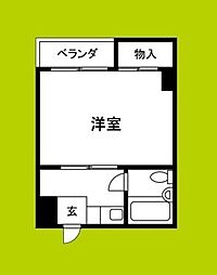 シティコーポ今福 1Kの間取図画像