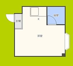 サクセス長居 ワンルームの間取図画像