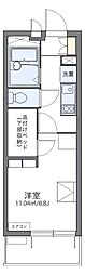 レオパレスおおさか御崎1 1Kの間取図画像