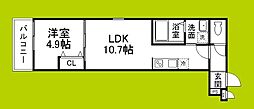 CHARME PARKSIDE I 1LDKの間取図画像