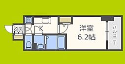 エスリード南堀江グランツ 1Kの間取図画像