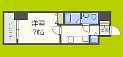 LAV心斎橋WEST 1Kの間取図画像