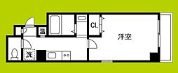 ルミエール瓦屋町 1Kの間取図画像