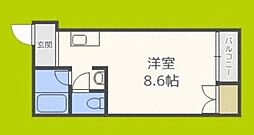 レーヴ千林 ワンルームの間取図画像