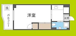 新大阪第一ダイヤモンドマンション 1Kの間取図画像