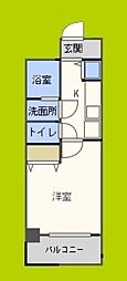 Estrella文の里 1Kの間取図画像