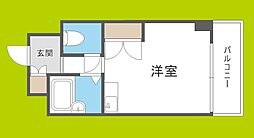 アローズパーク ワンルームの間取図画像