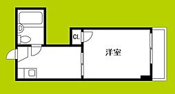 東洋ライオンズマンション野田 1Kの間取図画像