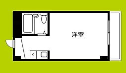 アクティ福島 ワンルームの間取図画像