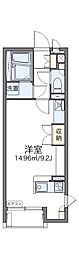 レオネクストウッド ワンルームの間取図画像