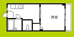 マンション太平6号館太平第7ビル ワンルームの間取図画像