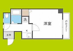 アネックス北島 1Kの間取図画像
