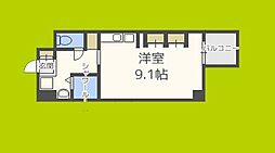 エスティライフ大阪都島 ワンルームの間取図画像