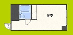 新大阪コーポビアネーズ ワンルームの間取図画像