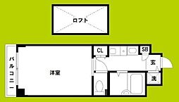 エステムコート新大阪3ステーションプラザ 1Kの間取図画像