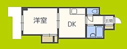 ノルデンハイム天神橋 1DKの間取図画像