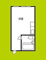 リベラルオリエンテ中野 ワンルームの間取図画像