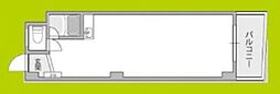 コンフォール長吉 ワンルームの間取図画像