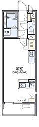 レオネクストフェリシテ天下茶屋 ワンルームの間取図画像