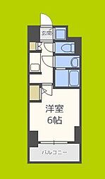 S-RESIDENCE南堀江 1Kの間取図画像