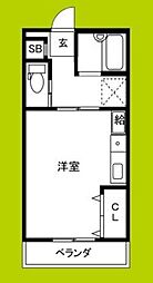 ALDEPLAZA ワンルームの間取図画像