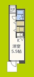 朝日プラザ心斎橋 ワンルームの間取図画像
