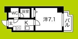 FDSコハマウエスト 1Kの間取図画像