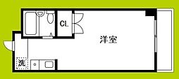 エスプライム新大阪2 ワンルームの間取図画像