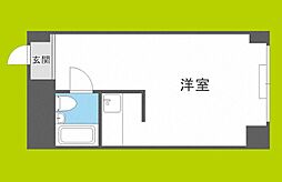 新大阪コーポビアネーズ ワンルームの間取図画像
