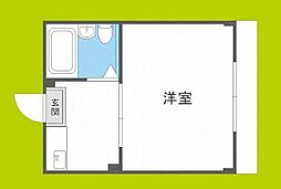 シティハイツ扇町公園 1Kの間取図画像