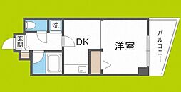 マンションSGI真田山 1DKの間取図画像