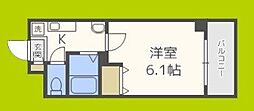 ブリストル神崎 1Kの間取図画像