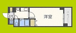 プレサンス本町プライム 1Kの間取図画像