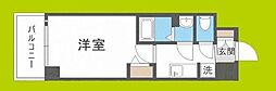 プレサンス大阪ドームシティクロスティ 1Kの間取図画像