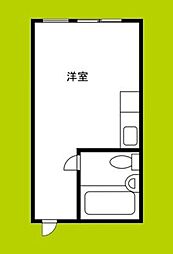 リベラルオリエンテ中野 ワンルームの間取図画像