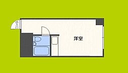 新大阪コーポビアネーズ ワンルームの間取図画像