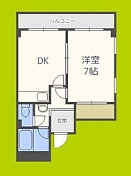 阪下ハウスマンション 1DKの間取図画像