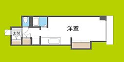 日宝ライフ桜宮 ワンルームの間取図画像