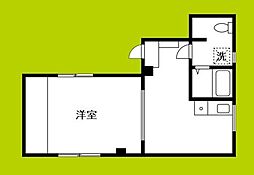 サニーサイドハイツ 1DKの間取図画像