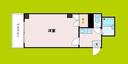 アーバンライフ上島21 1Kの間取図画像