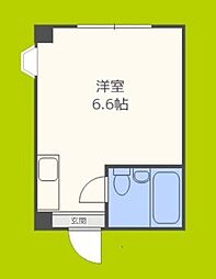 メゾン美樹 ワンルームの間取図画像