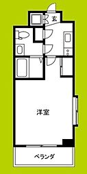 ディナスティ都島北通 1Kの間取図画像